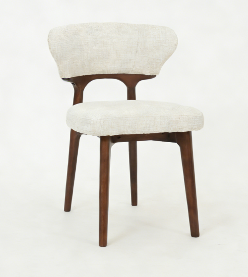 Luciano Chair - Walnut & Cream