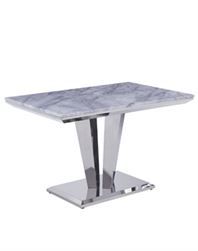 Riccardo 120 Rectangle  Dining Table - GREY